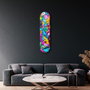 Wallity Pintura Decorativa Graffiti Abstract de Vidrio Templado 20 x 80 cm